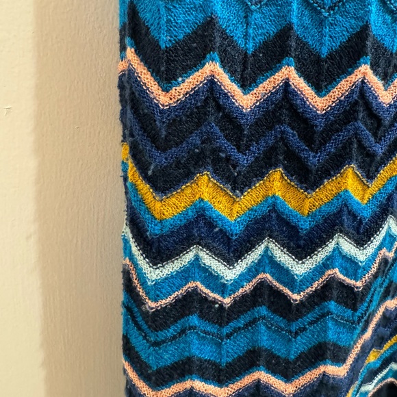 Missoni for target blue zigzag dress size M - Picture 3 of 4